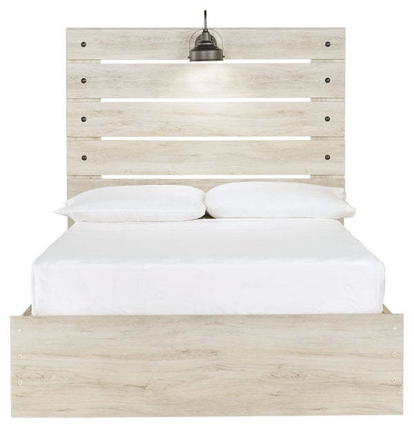Cambeck - Panel Bed #full #sidestorage