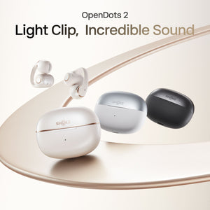 Shokz - OpenDots 2 Open-Ear Clip On True Wireless Bluetooth Earbuds - Gray