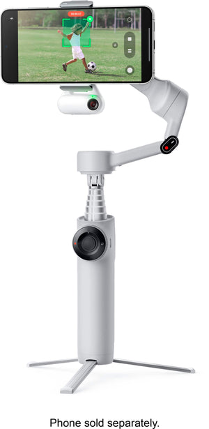 Insta360 - Flow 2 AI Tracker Bundle Gimbal Stabilizer for Smartphones - Stone Gray