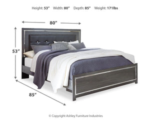 Lodanna - Panel Bed #king #none