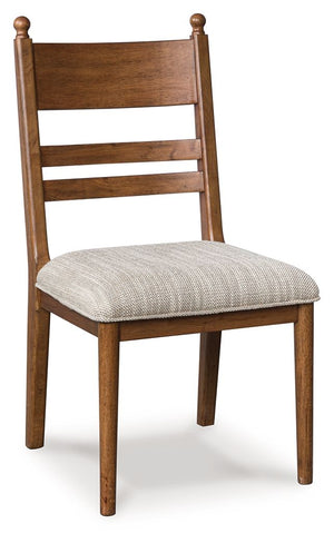 Greddinton - Dining Upholstered Side Chair (Set of 2) #lightbrown