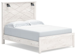 Gerridan - Panel Bed With Sconces #queen