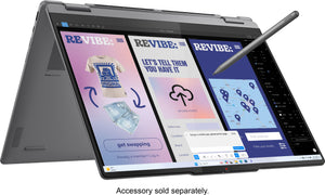 Lenovo - Yoga 7i 2-in-1 - Copilot+ PC - 16" 2K Touchscreen Laptop - Intel Core Ultra 5 Processor 2024 - 16GB Memory - 512GB SSD - Luna Grey
