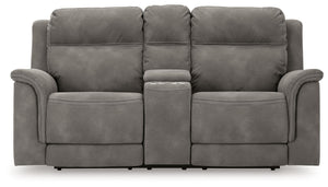 Next-Gen Durapella - Reclining Power Loveseat With Console #darkgray