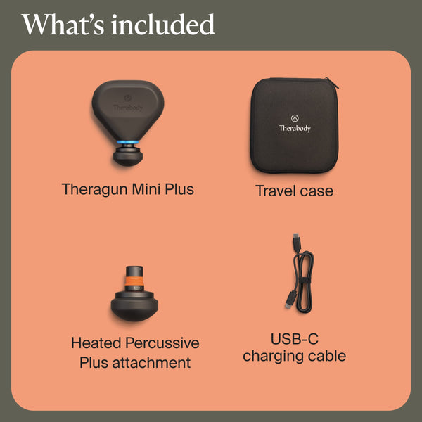 Therabody - Theragun Mini Plus - Heated, Travel-Sized Massage For Faster Recovery On-The-Go - Black