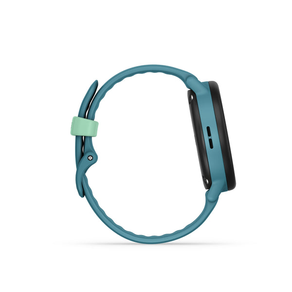 Garmin - Bounce 2 GPS Kids Smartwatch 43mm Fiber-reinforced polymer - Turquoise - (2025)