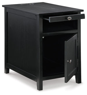 Treytown - Chair Side End Table #black