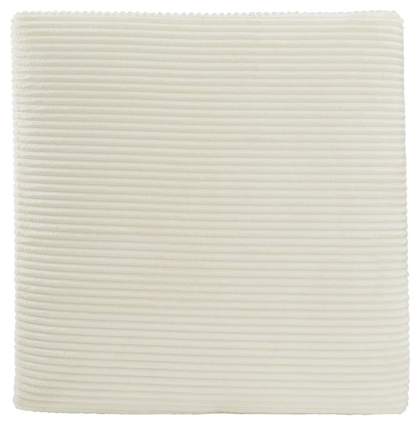 Lindyn - Oversized Accent Ottoman #beige
