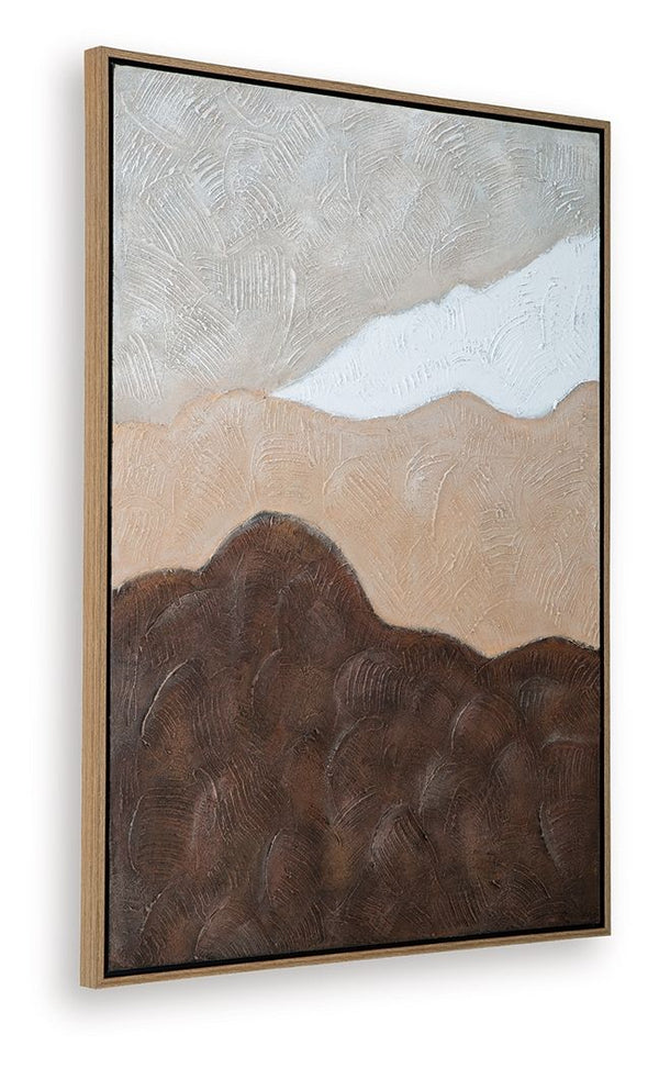 Fanthorne - Arte de pared - Marrón claro / Marrón / Blanco