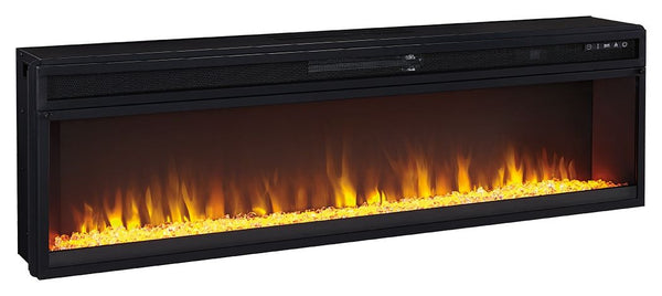 Accesorios de entretenimiento - Inserto de chimenea ancho - Negro