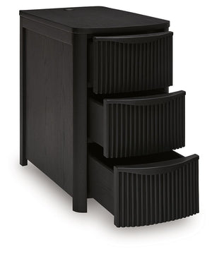 Camdill - Chair Side End Table #black