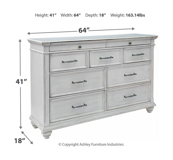 Kanwyn - Panel Bedroom Set #3pc.bed,dresser,mirror|5pc.bed,dresser,mirror,2nightstands