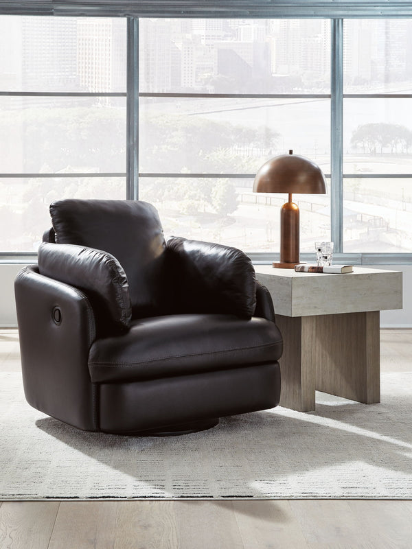 Modmax II - Sillón Reclinable con Planeador Giratorio - Negro