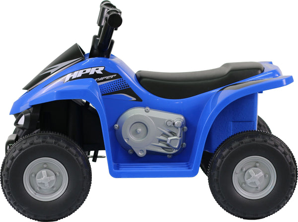 Hyper - Kids ATV 6V Ride On - 2MPH Max Speed - Foot Accelerator - 40 min Run Time - Rugged Wheels - UL Approved & Certified - Blue