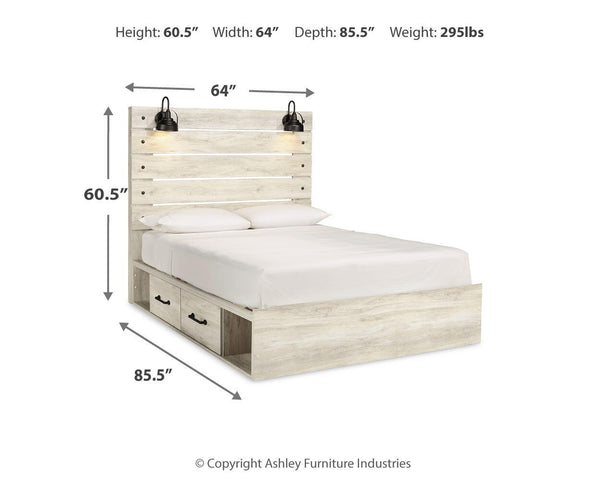 Cambeck - Panel Bed #queen #4drawers