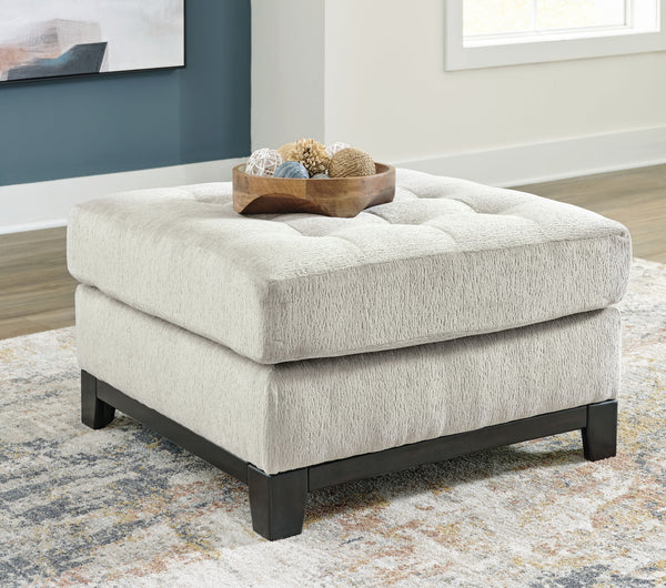 Maxon Place - Oversized Accent Ottoman #beige