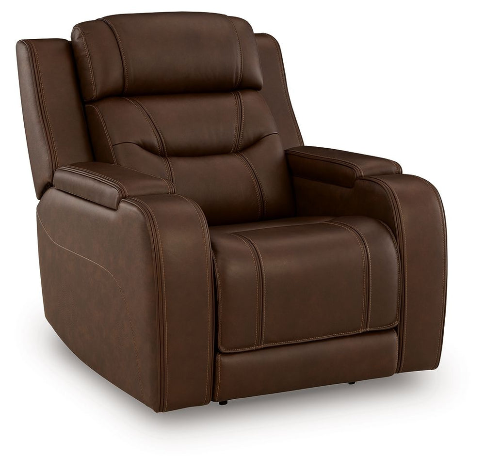 Knightington - Power Recliner With Audio Seating #lightbrown