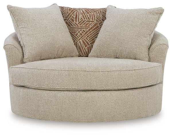 Steelwater Retreat - Sillón Giratorio Grande - Latte