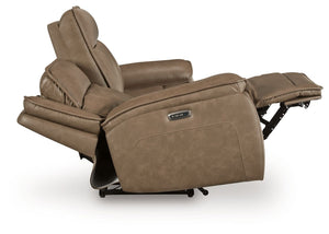 Glencroft - Sofá reclinable eléctrico con reposacabezas ajustable - Sahara
