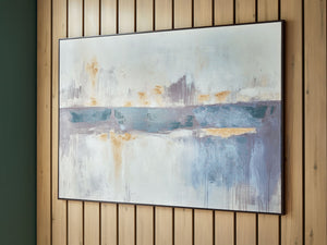 Gatesford - Arte de pared - Azul / Blanco / Canela