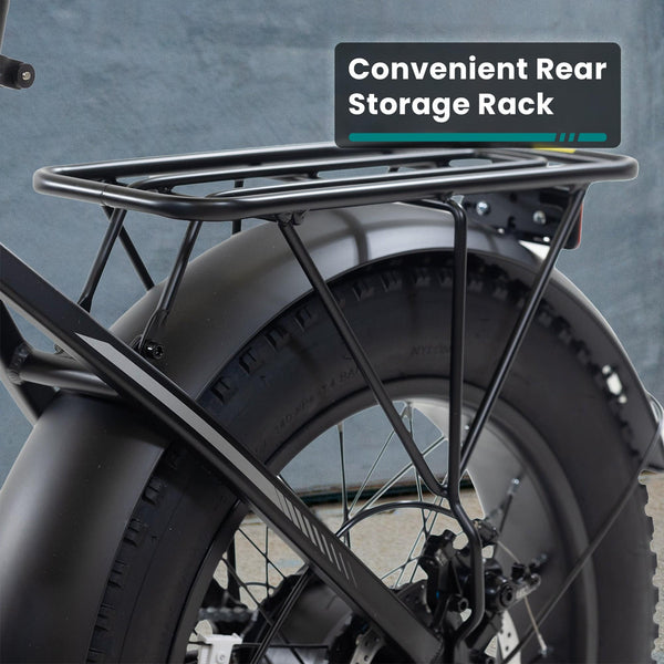 GoTrax - Z4 PRO Foldable Ebike w/ up to 40mi Max Operating Range and 28 mph Max Speed - Black