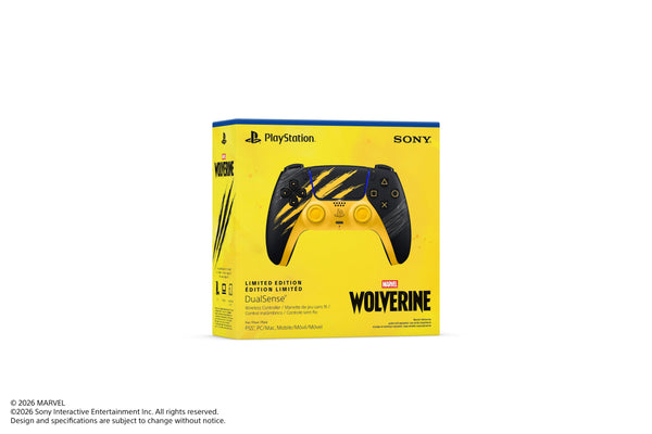 Sony Interactive Entertainment - DualSense Wireless Controller for PS5, PC, Mac & Mobile - Marvel’s Wolverine Battle Limited Edition - Yellow