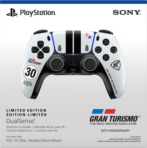Sony Interactive Entertainment - DualSense Wireless Controller – Gran Turismo Limited Edition- For PS5, PC, Mac & Mobile - White