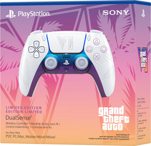 Sony Interactive Entertainment - DualSense Wireless Controller – Grand Theft Auto VI Limited Edition for PS5, PC, Mac & Mobile - White
