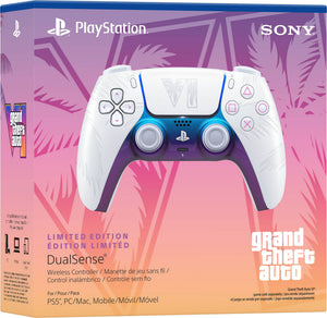 Sony Interactive Entertainment - DualSense Wireless Controller – Grand Theft Auto VI Limited Edition for PS5, PC, Mac & Mobile - White