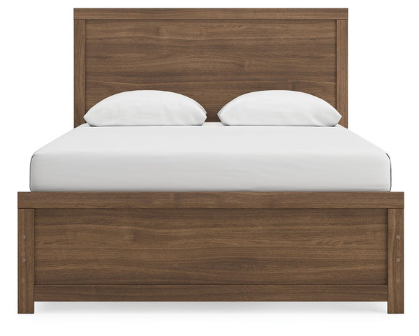Broachmyn - Panel Bed #lightbrown #queen