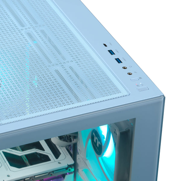 Thermaltake - LCGS View i1458H-270 Gaming Desktop Intel Core i5-14400F 2025 - 16GB DDR5 Intel Arc B580, 1TB NVMe M.2 - Light Blue