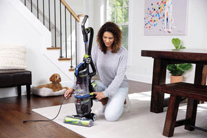 BISSELL - Pet Hair Eraser Turbo Rewind Upright Vacuum - Cobalt Blue and Electric Green