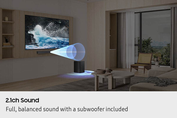 Samsung - B-Series HW-B550F 2.1Ch DTS Virtual:X Soundbar with Subwoofer - Titan Black