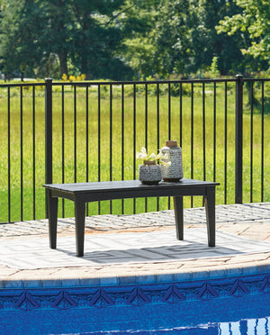 Hyland Wave - Rectangular Cocktail Table #black