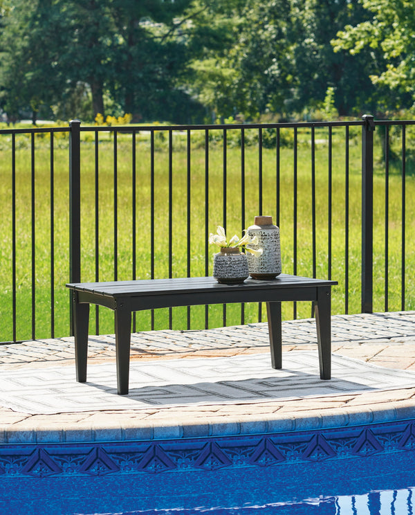 Hyland Wave - Rectangular Cocktail Table #black
