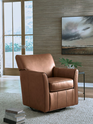 Braydunn - Swivel Glider Accent Chair #lightbrown