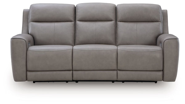 5Z-Comfort - Relaxation - Power Reclining Sofa With Adj Headrest #gray