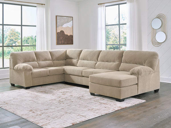 SimpleJoy - 3 Piece Sectional #beige #3pc.rafcornerchaisesectional