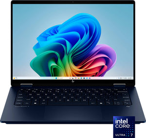 HP - OmniBook X Flip 2-in-1 - 14" 2K Touch-Screen Laptop - Intel Core Ultra 7 256V 2024 - 16GB Memory - 1TB SSD - Copilot+ PC - Atmospheric Blue