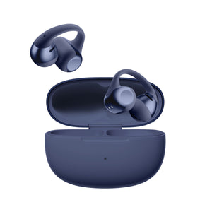 Shokz - OpenDots 2 Open-Ear Clip-On True Wireless Bluetooth Earbuds - Navy Blue