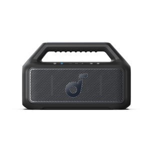 Soundcore - de Anker Boom 2 Altavoz Bluetooth flotante e impermeable IPX7 de 80 W con subwoofer, BassUp 2.0 y efectos de luz RGB personalizados - Negro