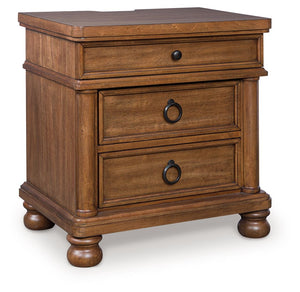 Rowlenstown - Three Drawer Night Stand #lightbrown