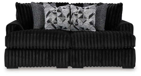 Midnight-Madness - Sectional #black #2pc.superchaisesectional