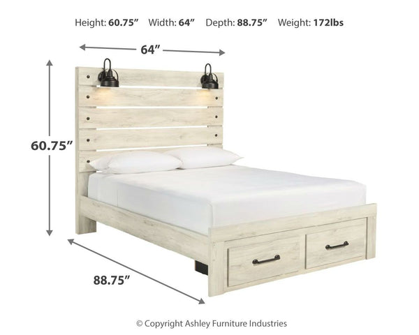 Cambeck - Panel Bed #queen #2drawers