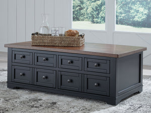 Wildenauer - Mesa de centro elevable - Marrón / Negro