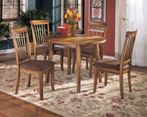 Berringer - Drop Leaf Table Set #5pc.table,4chairs