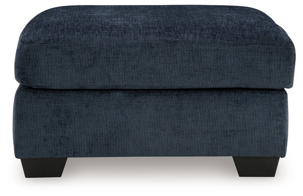 Aviemore - Oversized Accent Ottoman #blue