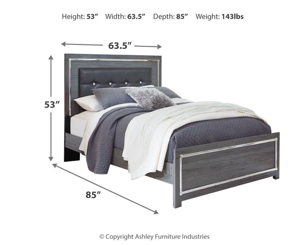 Lodanna - Panel Bed #queen #none