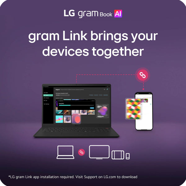 LG - gram Book 15" 2K Touchscreen Laptop - Intel Core Ultra 5 Processor 115U - 16GB RAM - 512GB SSD - Black
