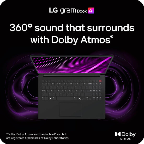 LG - gram Book 15" 2K Touchscreen Laptop - Intel Core Ultra 5 Processor 115U - 16GB RAM - 512GB SSD - Black